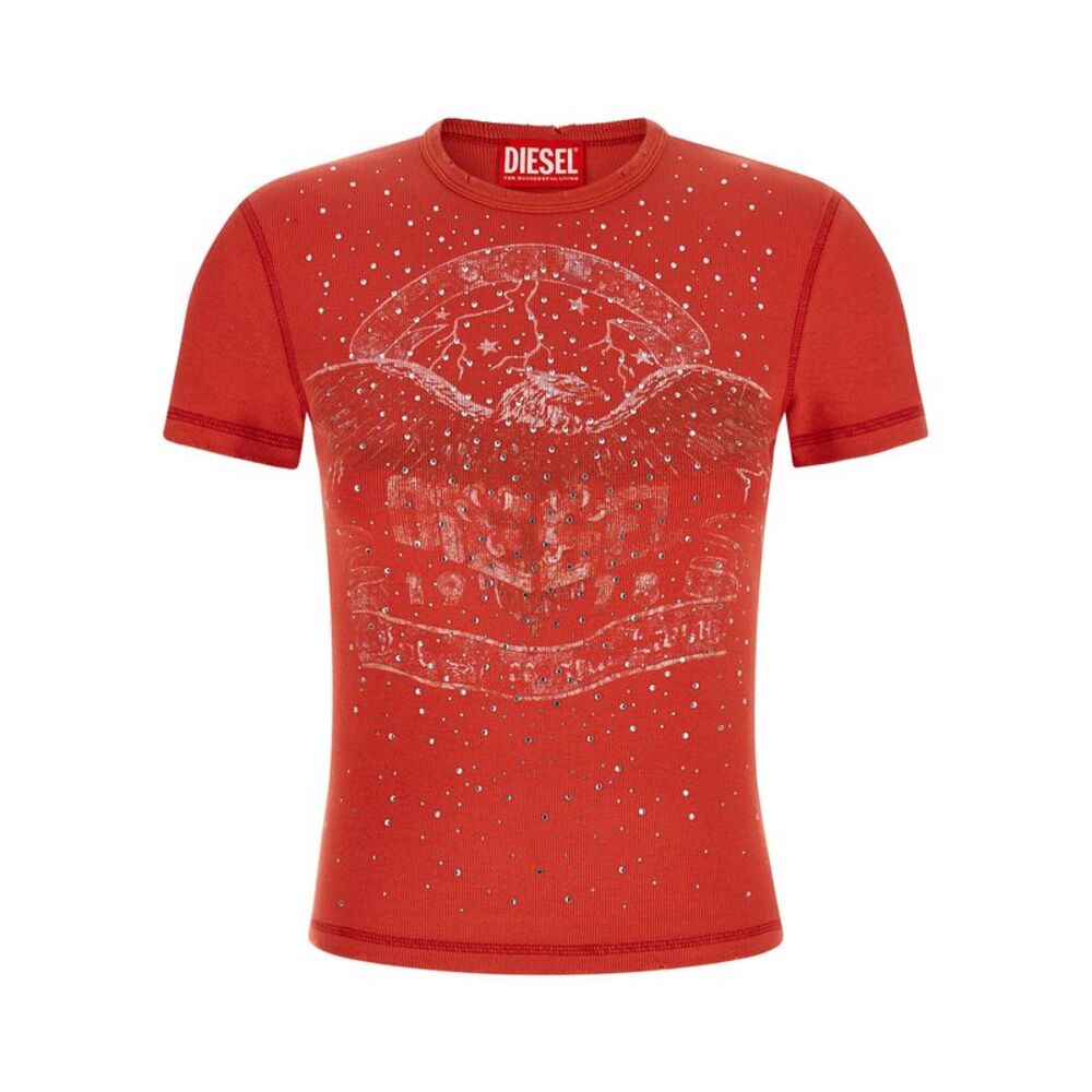 Diesel Red Cotton Women's T-Shirt